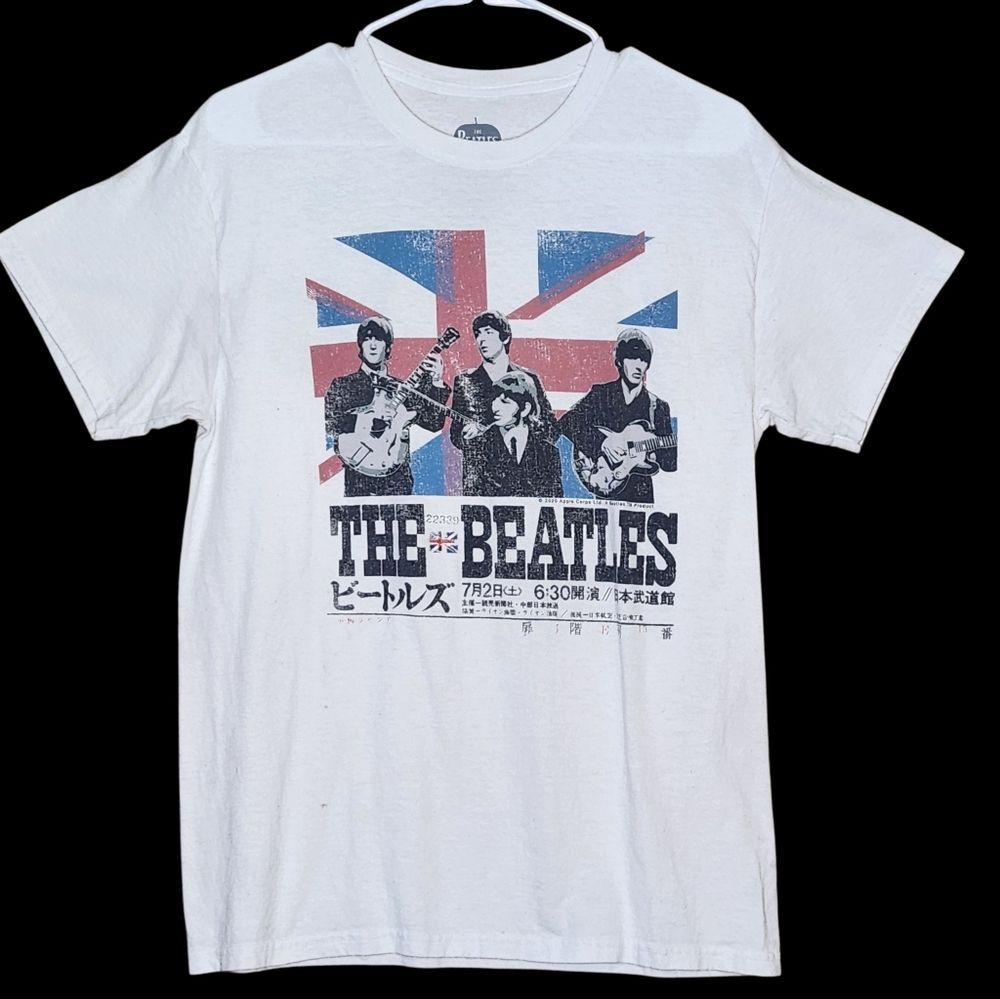 The Beatles Double Sided Retro T-Shirt Nippon Budokan Performance 2020 Unisex S